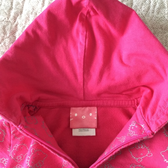 Hello Kitty BABY Pink Zip Up Hoodie - Picture 3 of 5